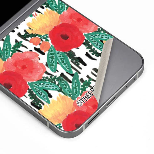 Bouffants and Broken Hearts Bouquets Print 3 Galaxy Z Flip6 Skin