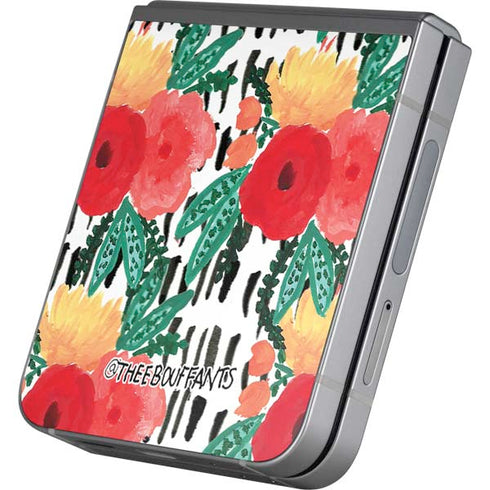 Bouffants and Broken Hearts Bouquets Print 3 Galaxy Z Flip6 Skin