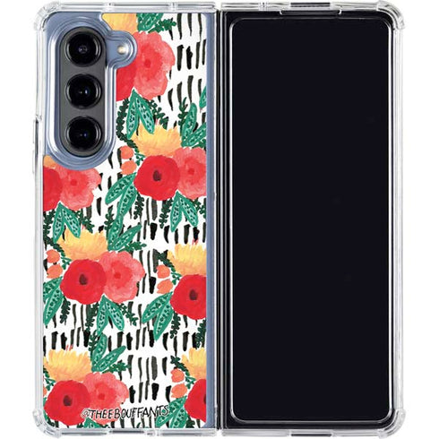 Bouffants and Broken Hearts Bouquets Print 3 Galaxy Z Fold5 5G Clear Case