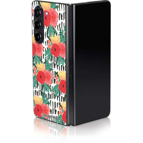Bouffants and Broken Hearts Bouquets Print 3 Galaxy Z Fold5 5G Skin