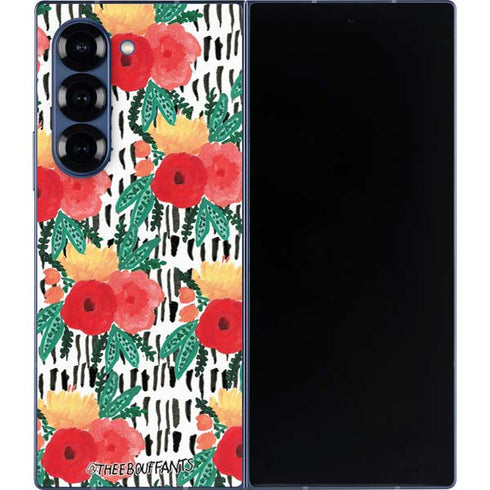 Bouffants and Broken Hearts Bouquets Print 3 Galaxy Z Fold6 Skin