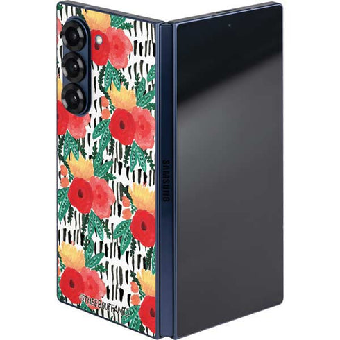 Bouffants and Broken Hearts Bouquets Print 3 Galaxy Z Fold6 Skin