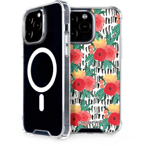 Bouffants and Broken Hearts Bouquets Print 3 iPhone Cases