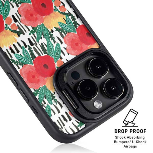 Bouffants and Broken Hearts Bouquets Print 3 iPhone 14 Pro Max Kickstand Case