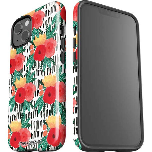Bouffants and Broken Hearts Bouquets Print 3 iPhone 15 Impact Case