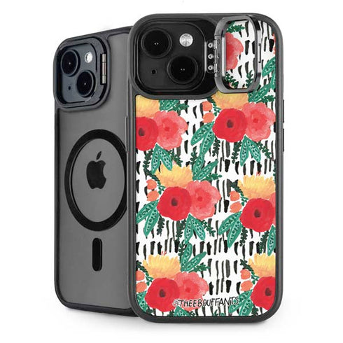 Bouffants and Broken Hearts Bouquets Print 3 iPhone 15 Kickstand Case
