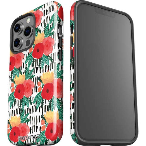 Bouffants and Broken Hearts Bouquets Print 3 iPhone 15 Pro Impact Case