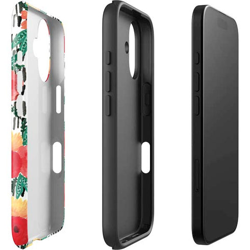 Bouffants and Broken Hearts Bouquets Print 3 iPhone 16 Plus Impact Case