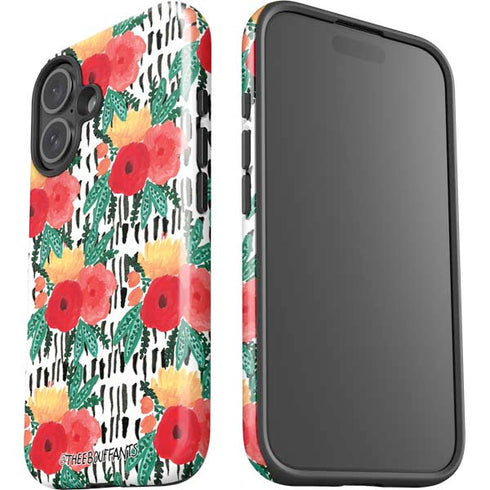 Bouffants and Broken Hearts Bouquets Print 3 iPhone 16 Plus Impact Case