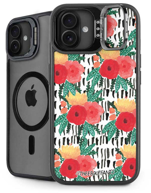 Bouffants and Broken Hearts Bouquets Print 3 iPhone 16 Plus Kickstand Case
