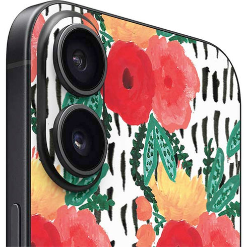 Bouffants and Broken Hearts Bouquets Print 3 iPhone 16 Plus Skin