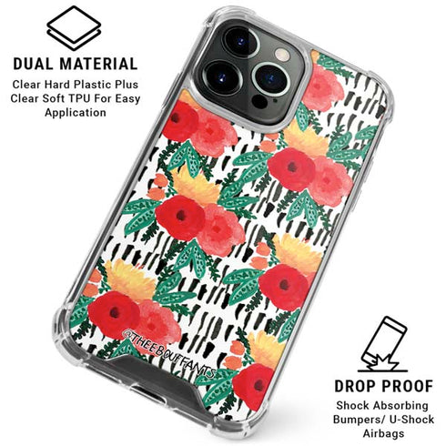 Bouffants and Broken Hearts Bouquets Print 3 iPhone 16 Pro Clear Case