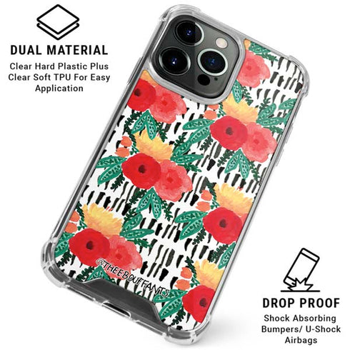 Bouffants and Broken Hearts Bouquets Print 3 iPhone 16 Pro Max Clear Case