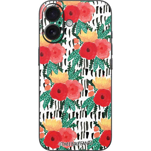 Bouffants and Broken Hearts Bouquets Print 3 iPhone 16 Skin