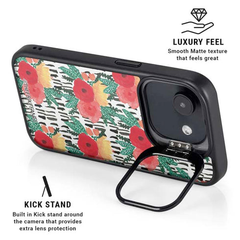 Bouffants and Broken Hearts Bouquets Print 3 iPhone 16e Kickstand Case