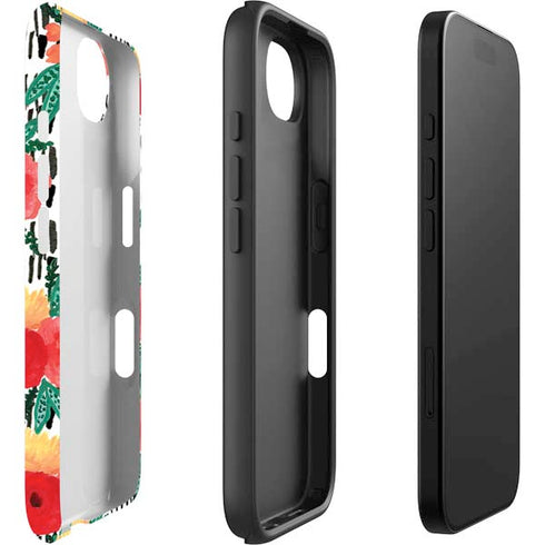 Bouffants and Broken Hearts Bouquets Print 3 iPhone 16e Impact Case