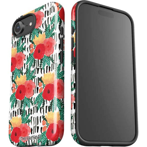 Bouffants and Broken Hearts Bouquets Print 3 iPhone 16e Impact Case