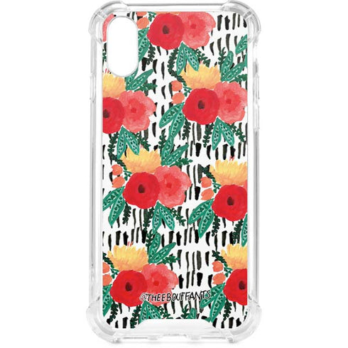 Bouffants and Broken Hearts Bouquets Print 3 iPhone XS Clear Case