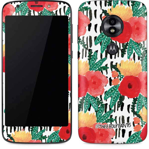 Bouffants and Broken Hearts Bouquets Print 3 Moto E5 Play Skin