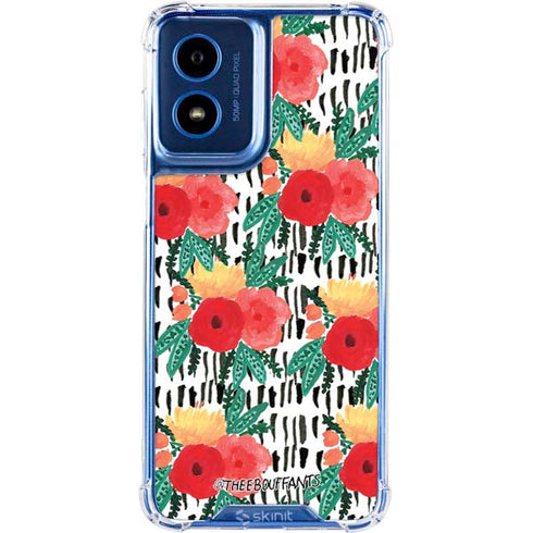 Bouffants and Broken Hearts Bouquets Print 3 Moto G Play 4G (2024) Clear Case