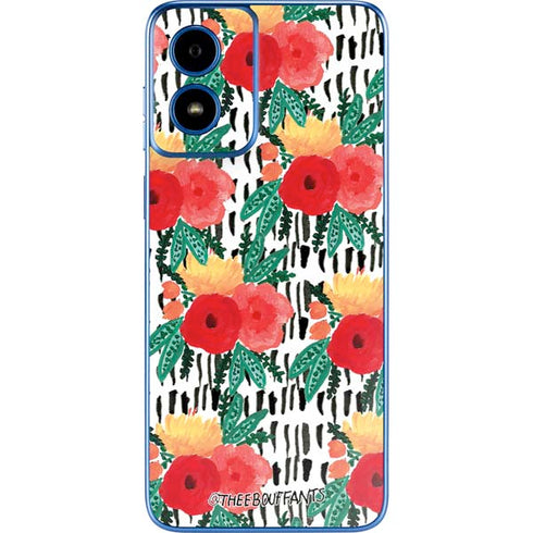 Bouffants and Broken Hearts Bouquets Print 3 Moto G Play 4G (2024) Skin