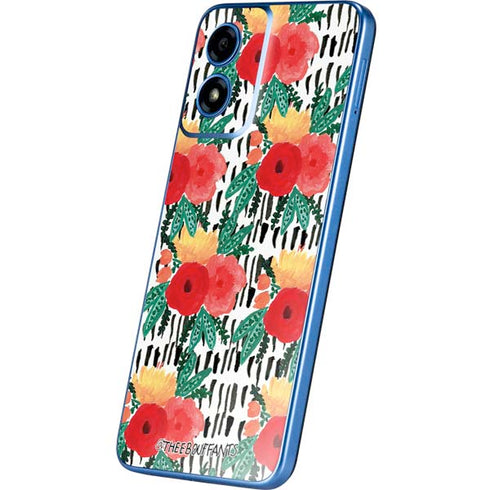 Bouffants and Broken Hearts Bouquets Print 3 Moto G Play 4G (2024) Skin