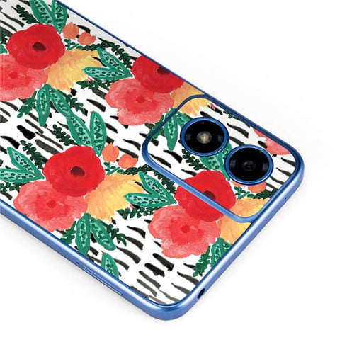 Bouffants and Broken Hearts Bouquets Print 3 Moto G Play 4G (2024) Skin