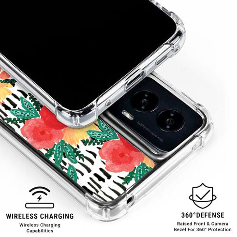 Bouffants and Broken Hearts Bouquets Print 3 Moto G Power 5G (2024) Clear Case