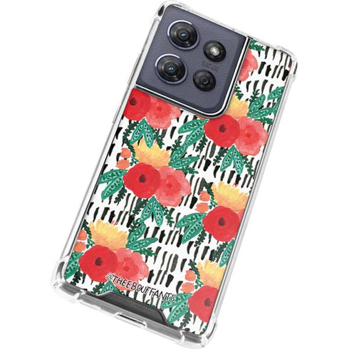 Bouffants and Broken Hearts Bouquets Print 3 Moto G Power 5G (2025) Clear Case