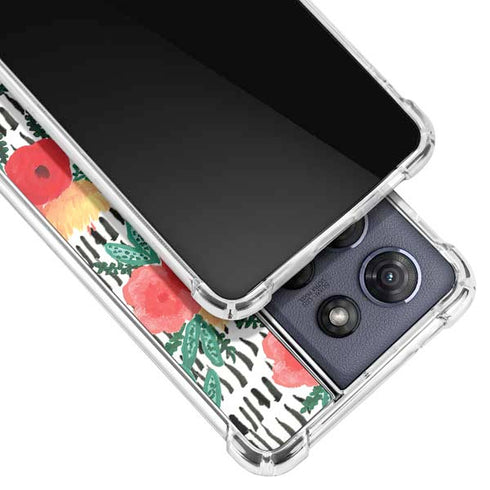 Bouffants and Broken Hearts Bouquets Print 3 Moto G Stylus 5G (2025) Clear Case