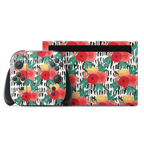 Bouffants and Broken Hearts Bouquets Print 3 Nintendo Switch 2 (2025) with Joy-Con Skin