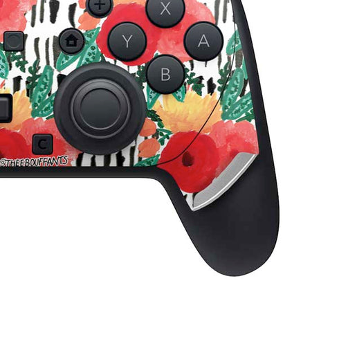 Bouffants and Broken Hearts Bouquets Print 3 Nintendo Switch 2 (2025) Pro Controller Skin