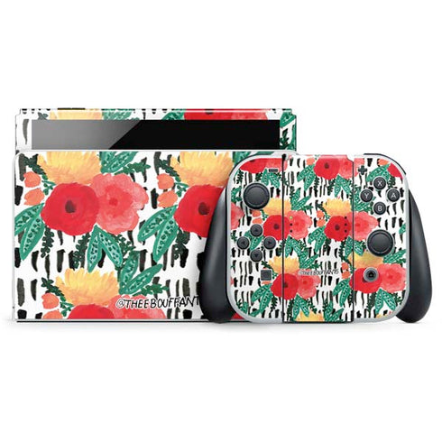 Bouffants and Broken Hearts Bouquets Print 3 Nintendo Skins