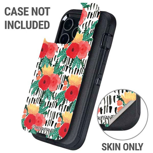 Bouffants and Broken Hearts Bouquets Print 3 Otterbox Defender iPhone Skin