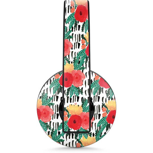 Bouffants and Broken Hearts Bouquets Print 3 PlayStation 4 Gold Wireless Headset Skin