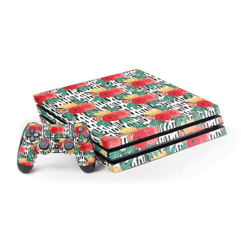Bouffants and Broken Hearts Bouquets Print 3 PlayStation PS4 Skins