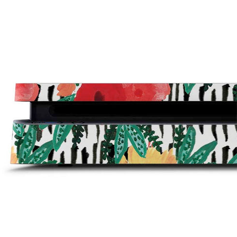 Bouffants and Broken Hearts Bouquets Print 3 PS4 Slim Skin