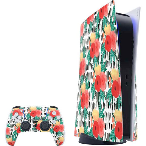Bouffants and Broken Hearts Bouquets Print 3 PlayStation PS5 Skins