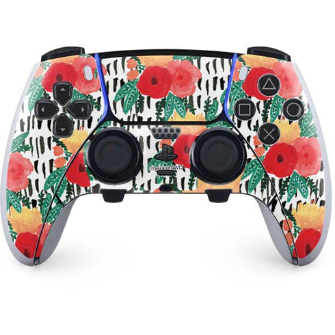 Bouffants and Broken Hearts Bouquets Print 3 PS5 DualSense Edge Pro Controller Skin