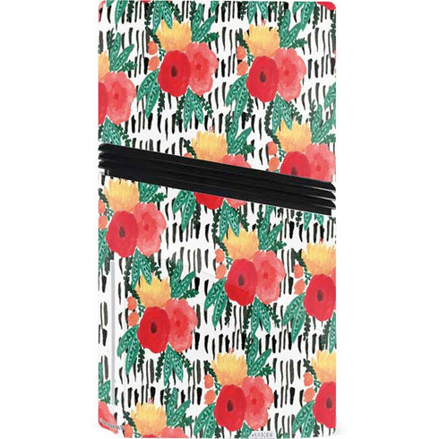 Bouffants and Broken Hearts Bouquets Print 3 PS5 Pro Disk Console Skin