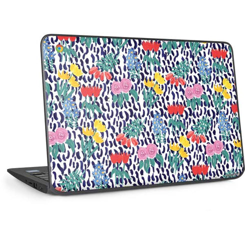Bouffants and Broken Hearts Bouquets Print HP Chromebook Skin
