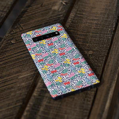 Bouffants and Broken Hearts Bouquets Print Galaxy S10 Plus Skin