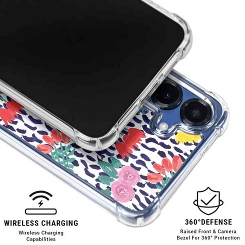 Bouffants and Broken Hearts Bouquets Print Galaxy S25 Plus Clear Case