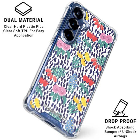 Bouffants and Broken Hearts Bouquets Print Galaxy S25 Plus Clear Case