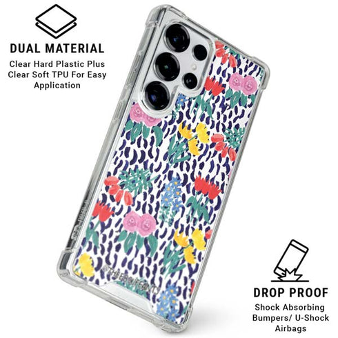 Bouffants and Broken Hearts Bouquets Print Galaxy S25 Ultra Clear Case
