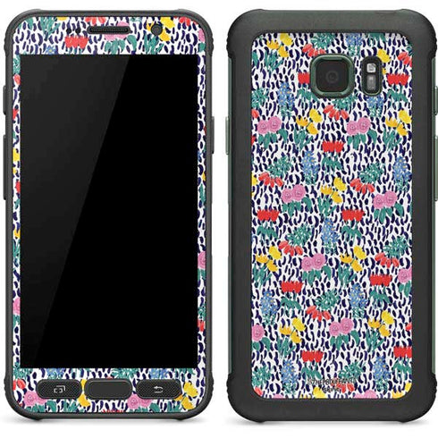 Bouffants and Broken Hearts Bouquets Print Galaxy S7 Active Skin