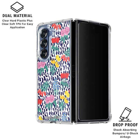 Bouffants and Broken Hearts Bouquets Print Galaxy Z Fold6 Clear Case