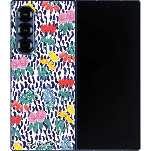 Bouffants and Broken Hearts Bouquets Print Galaxy Z Fold6 Skin