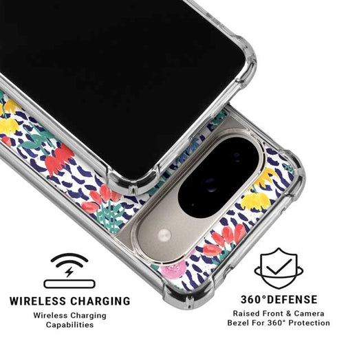 Bouffants and Broken Hearts Bouquets Print Google Pixel 10 Clear Case