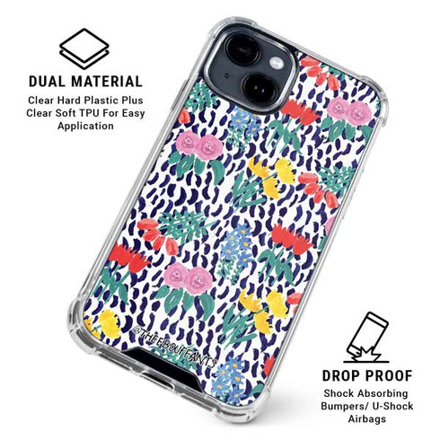 Bouffants and Broken Hearts Bouquets Print iPhone 15 Clear Case